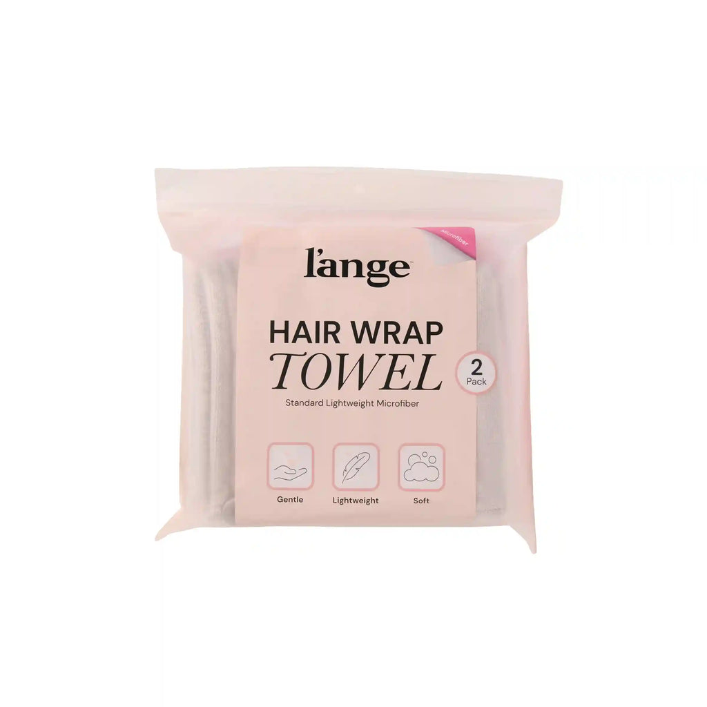 Hair Wrap Towel Medium Lightweight Microfiber 2-Pack