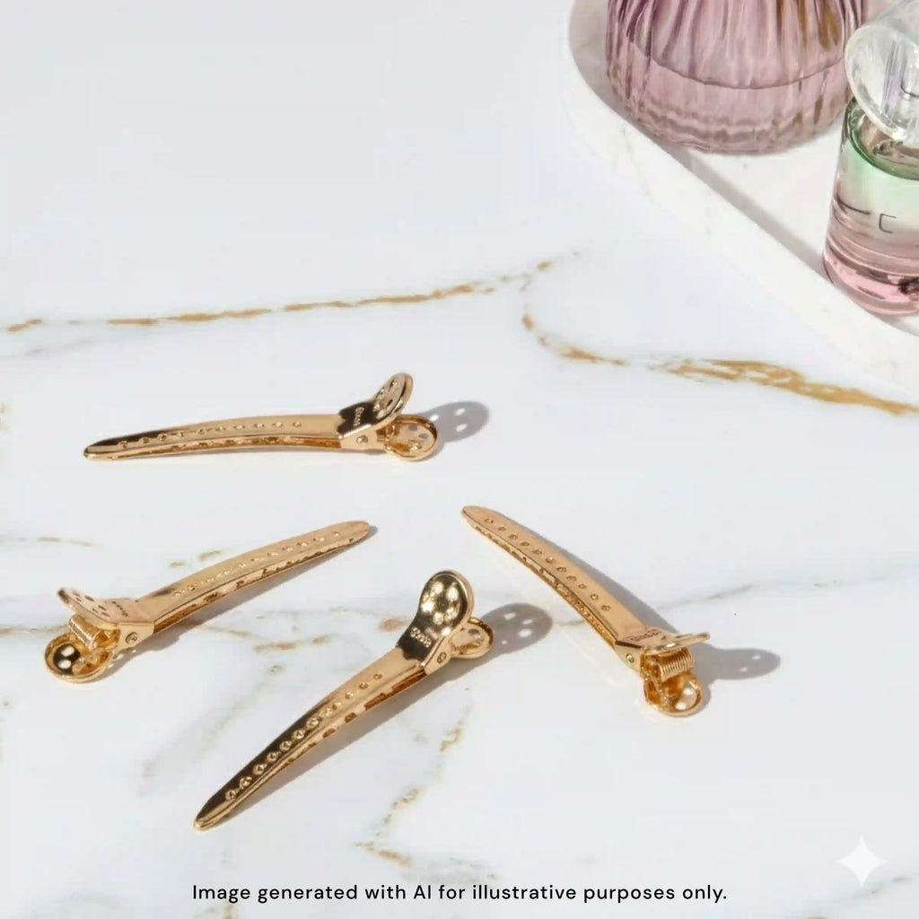 Precision Metal Sectioning Hair Clips