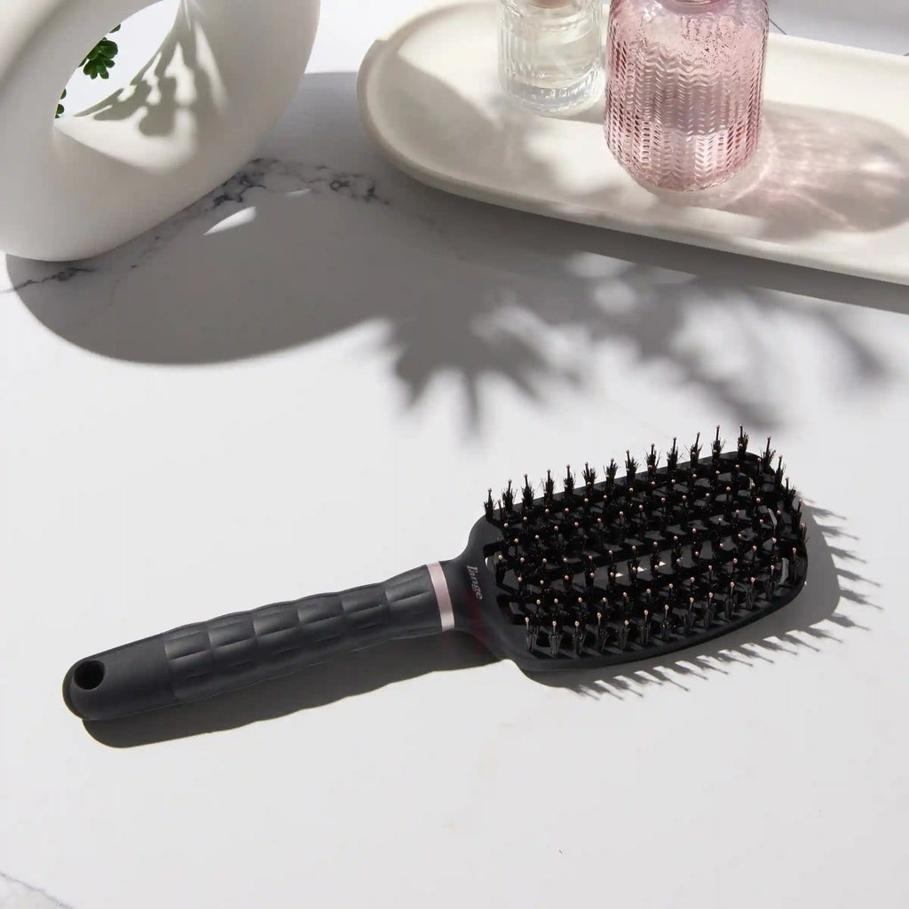 Vented Paddle Brush - Nylon Bristles with Boar